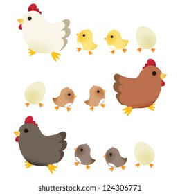 Cute Chicken - Vector File EPS10