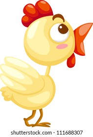 Cute chicken vector Illustration