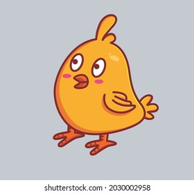 cute chicks after hatching. Animal cartoon Isolated Flat Style Sticker Web Design Icon illustration Premium Vector Logo mascot character
