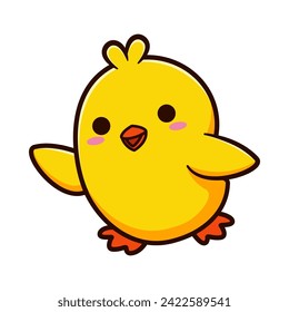 cute chicks cartoon vector design
