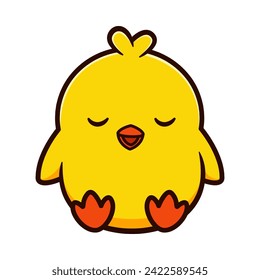cute chicks cartoon vector design