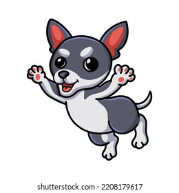 Cute chihuahua dog cartoon posing