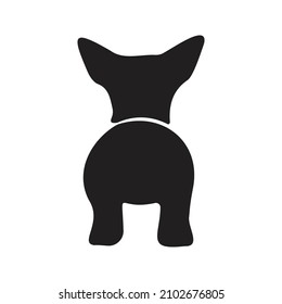 cute Chihuahua dog species silhouette vector illustration design eps.10