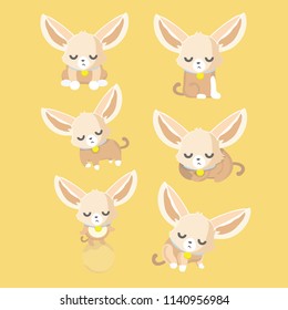 Cute chihuahua set in different poses.
