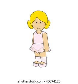 CUTE CHILD IN COSTUME ILLUSTRATION. Vector file.