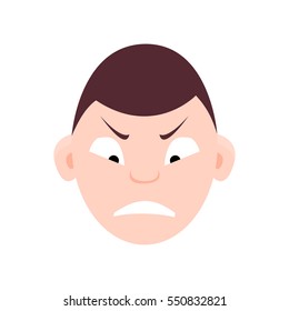 Cute child emotion, faces, kid icon avatar