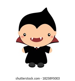 cute child halloween character vector