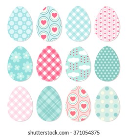 Cute childish colorful textured Easter eggs for your decoration