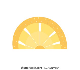 Cute childish fruit orange rainbow
