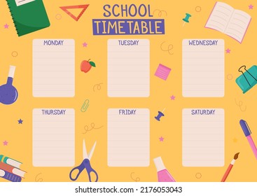 6,585 Student timetable Images, Stock Photos & Vectors | Shutterstock