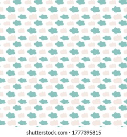 
cielo y nubes sin costuras de diseño infantil lindo