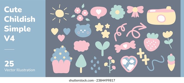 Cute Childish Simple Pastel Graphic 4