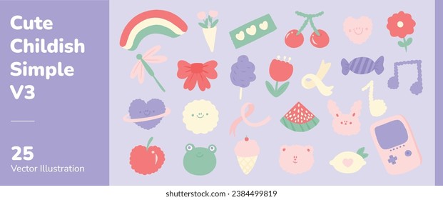 Cute Childish Simple Pastel Graphic 3