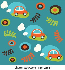 cute childlike pattern. vector illustration