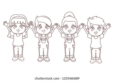 cute children cartoon