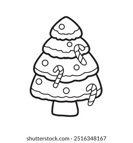 Cute children Christmas Cute hand drawn Elements Illustration cards