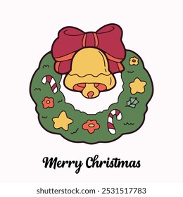 Cute children Christmas Cute hand drawn Elements Illustration cards