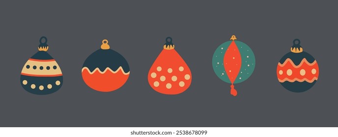 Cute children Christmas Cute hand drawn Elements Illustration cards