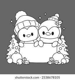 Cute children Christmas Cute hand drawn Elements Illustration cards
