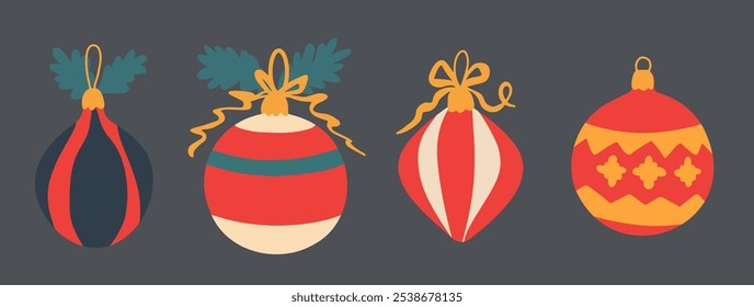 Cute children Christmas Cute hand drawn Elements Illustration cards