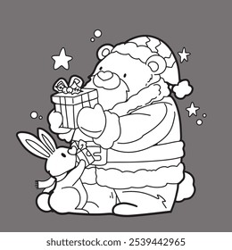 Cute children Christmas Cute hand drawn Elements Illustration cards