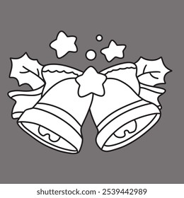 Cute children Christmas Cute hand drawn Elements Illustration cards