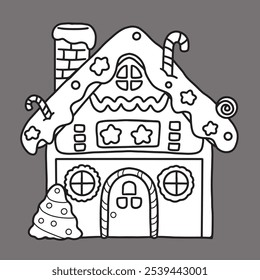Cute children Christmas Cute hand drawn Elements Illustration cards