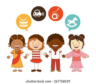 cute children design, vector illustration eps10 graphic 