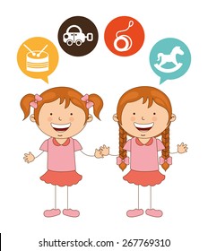 cute children design, vector illustration eps10 graphic 