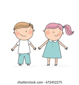 Cute children illustration