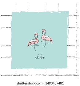 cute children notebook with cartoon hand drawn tropical animals, fruits, floral elements