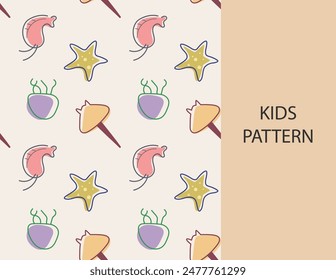 cute children pattern. cute cartoon pattern. cute seamless pattern design