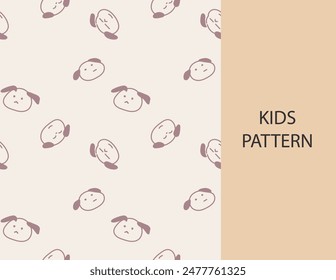 cute children pattern. cute cartoon pattern. cute seamless pattern design