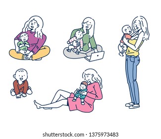 cute children stand on white background   
