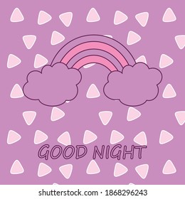 Cuidada tarjeta divertida vectorial para niños