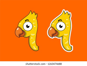 cute children's character number, vector number four