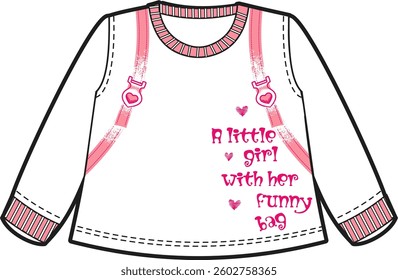Cute Children's Clothing with Text Prints