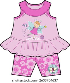 Cute Children's Sets with Fairy and Floral Designs