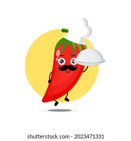 Cute chili characters become chef