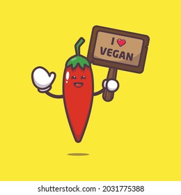 süße Chilis mit Grußgeschmack Gemüse. Gemüsewelttag. Vektor einzelne flache Illustration für Poster, Broschüre, Web, Maskottchen, Aufkleber, Logo und Symbol.