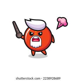 cute china flag badge grandpa is getting angry , cute style design for t shirt, sticker, logo element
