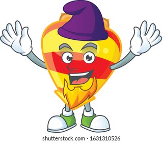 Cute chinese gold tops toy mascot cartoon dressed as an Elf