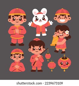 Cute Chinese New Year Element Collection