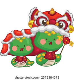 a cute chinese new year snake