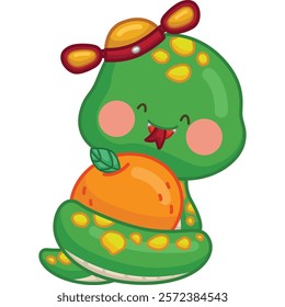 a cute chinese new year snake