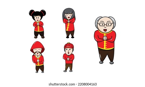 cute chinese wearing chinese costumes