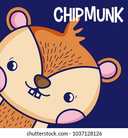 Cute chipmonk cartoon