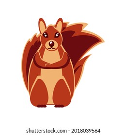 cute chipmunk animal isolated icon