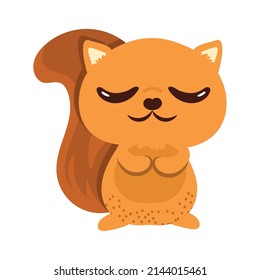 tierno personaje de animal de chipmunk lindo