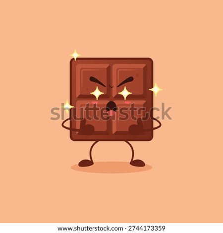 The cute Chocolate character is extremely impressed with your outstanding work
